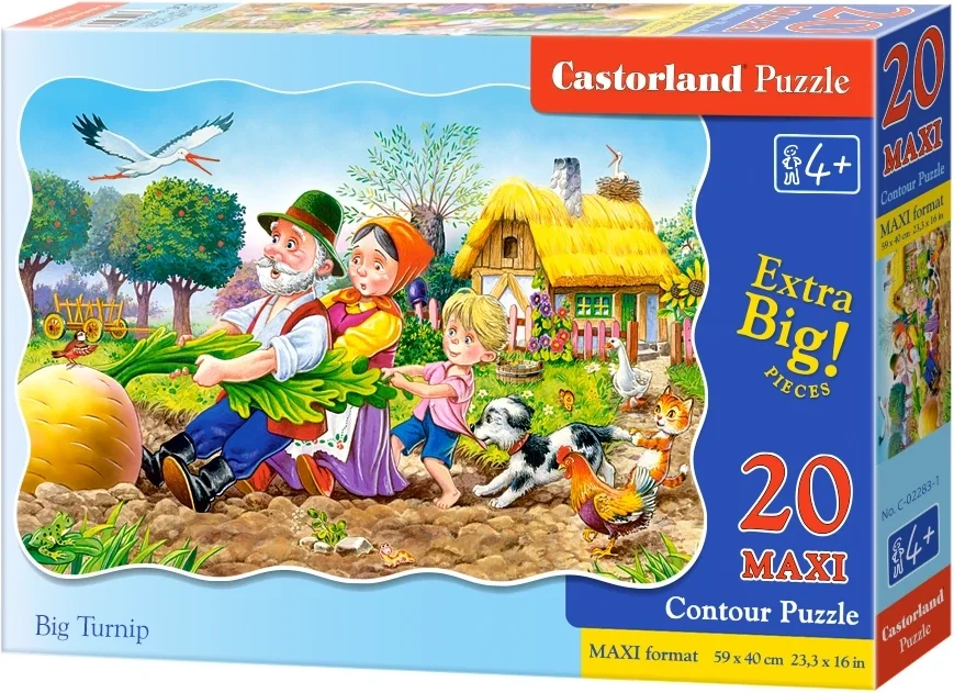 CASTORLAND Puzzle O velké řepě MAXI 20 dílků