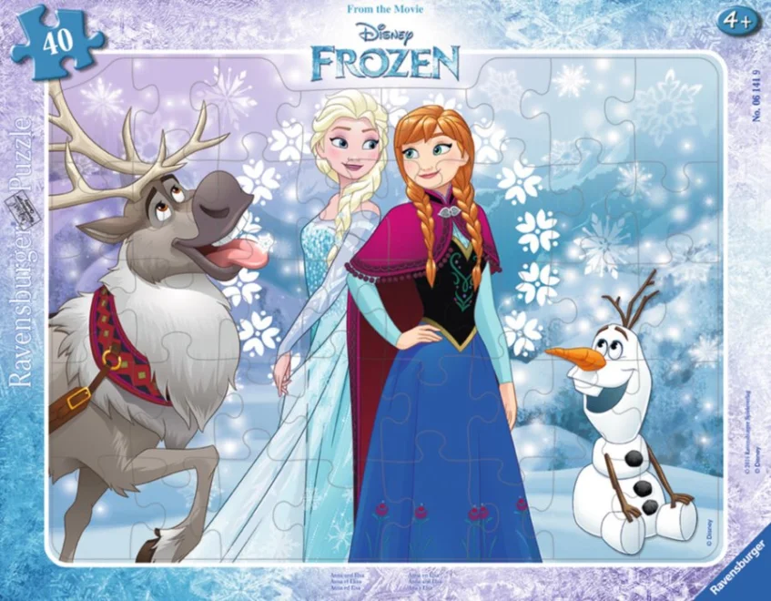 RAVENSBURGER Puzzle Ledové království: Anna a Elsa 40 dílků
