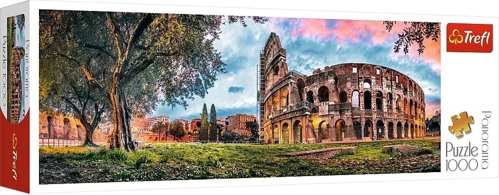 TREFL Panoramatické puzzle Koloseum za úsvitu 1000 dílků