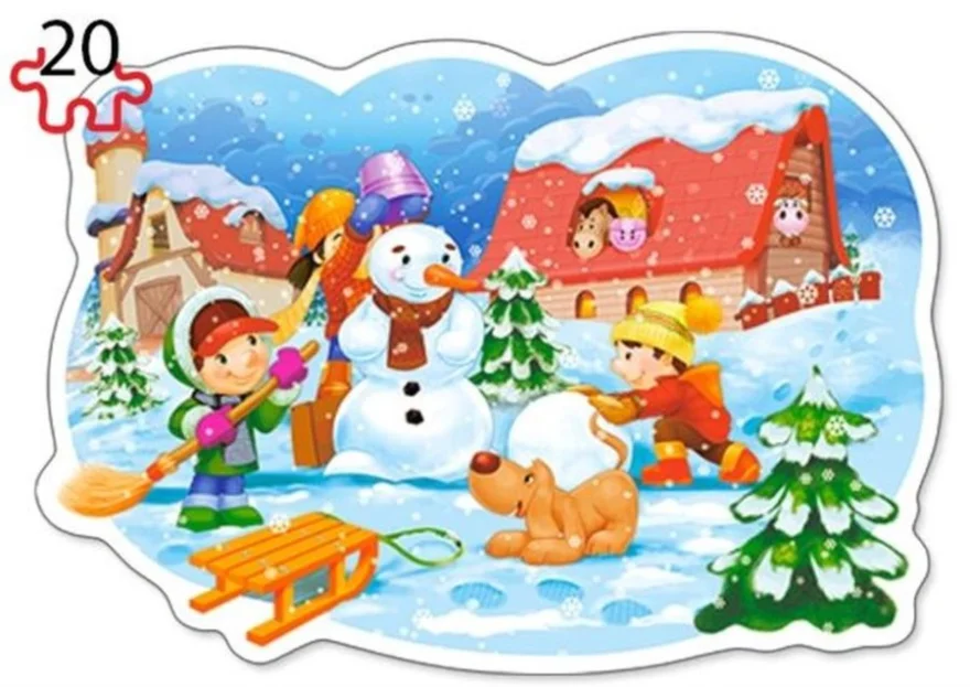 CASTORLAND Puzzle Roční období 4v1 (8,12,15,20 dílků)