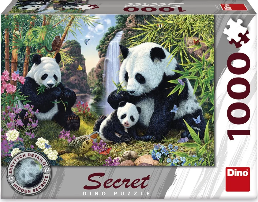 DINO Puzzle Secret Collection: Pandy 1000 dílků