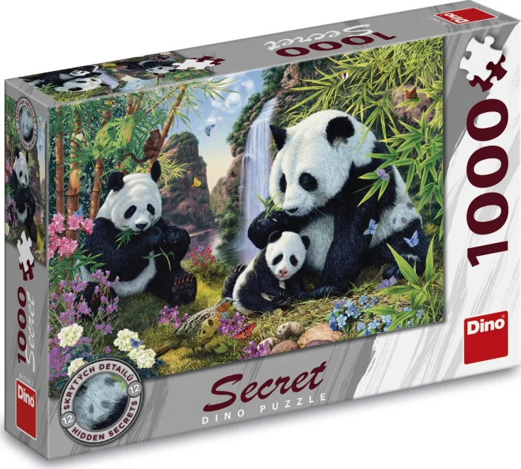 DINO Puzzle Secret Collection: Pandy 1000 dílků