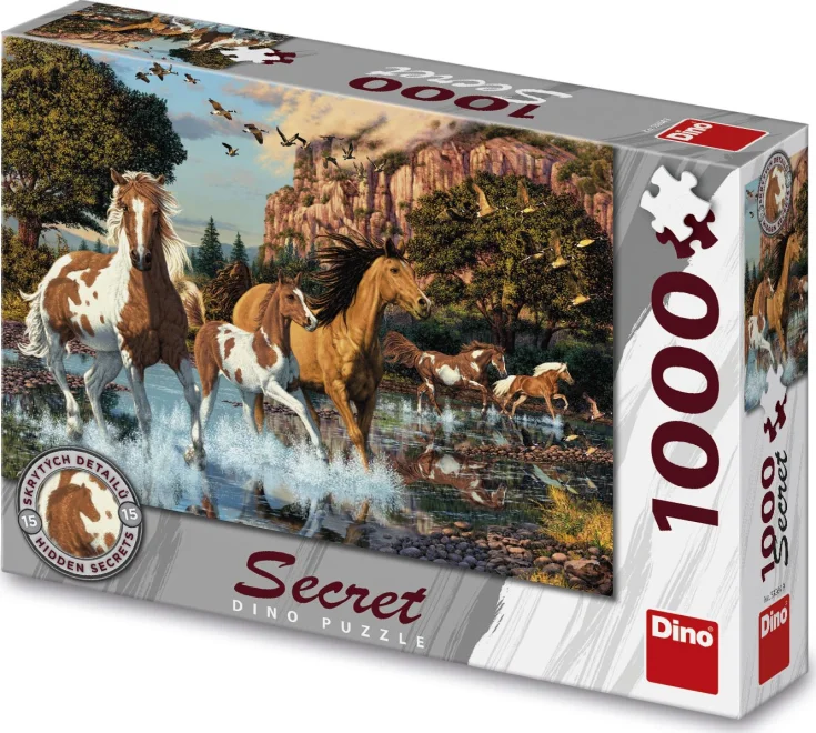 DINO Puzzle Secret Collection: Koně 1000 dílků
