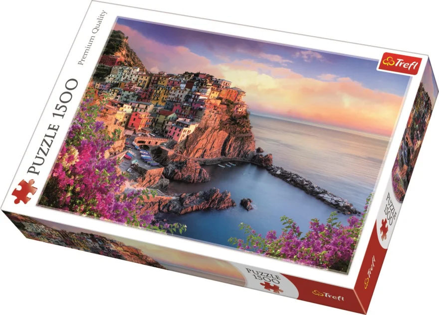 TREFL Puzzle Výhled na Manarolu, Itálie 1500 dílků