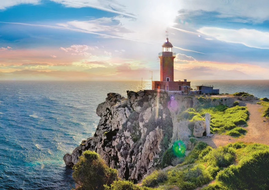 TREFL Puzzle Maják Melagavi, Řecko 1000 dílků