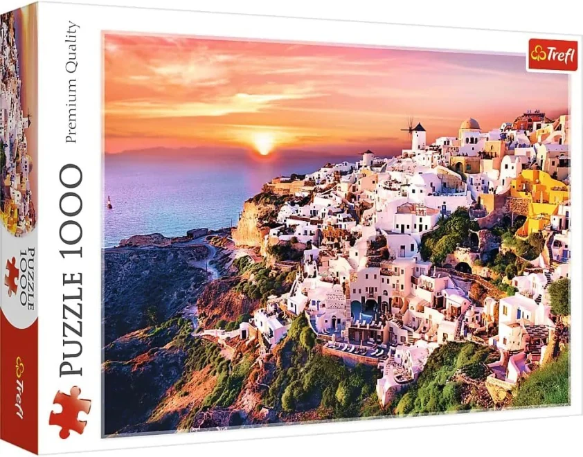 TREFL Puzzle Západ slunce nad Santorini, Řecko 1000 dílků