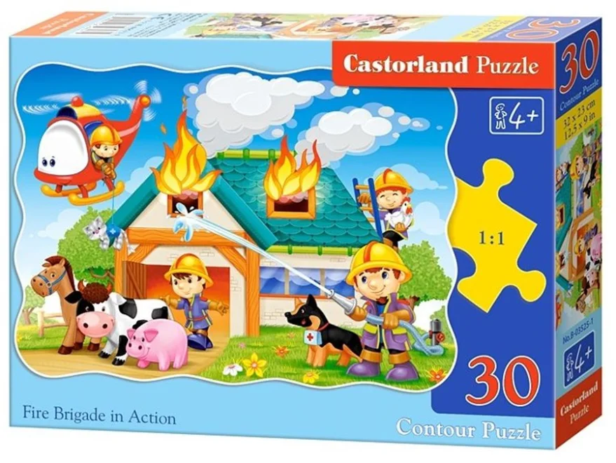 CASTORLAND Puzzle Hasiči v akci 30 dílků