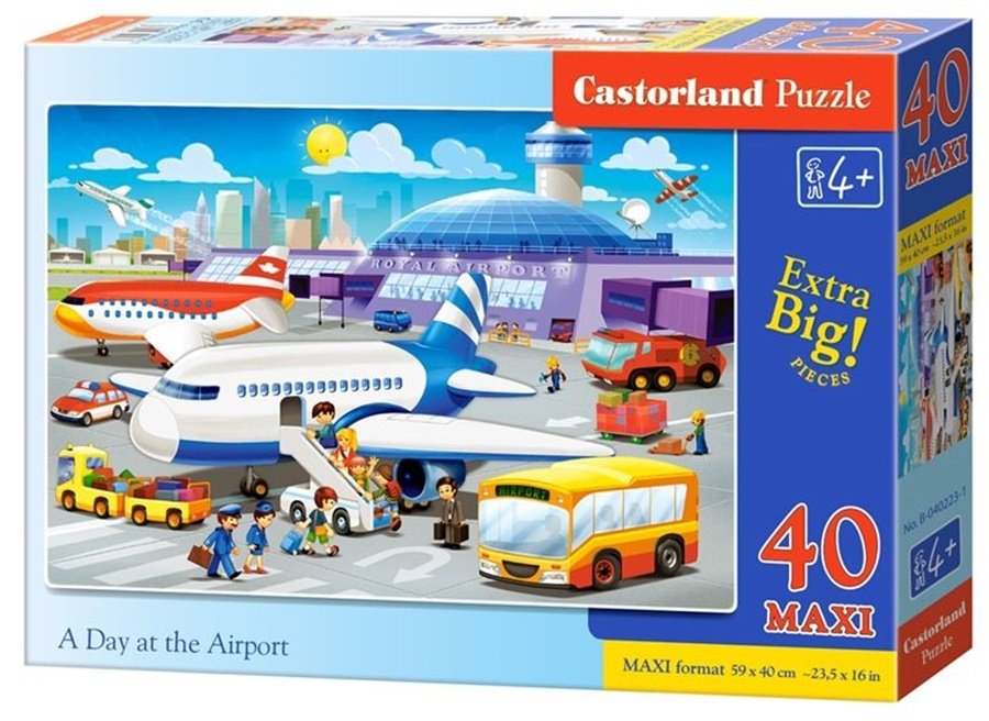 Puzzle 40 dílků Maxi Na letišti