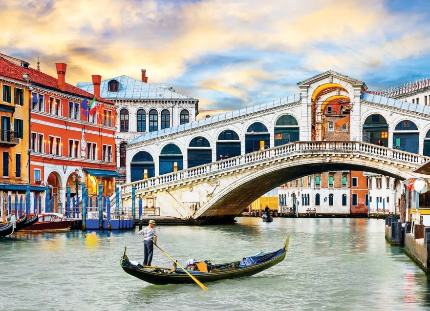 EUROGRAPHICS Puzzle Most Rialto, Benátky 1000 dílků