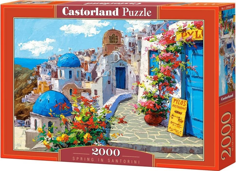 Puzzle jaro na Santorini