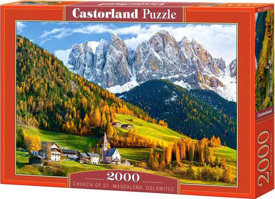 CASTORLAND Puzzle Kostel svaté Magdaleny, Dolomity 2000 dílků