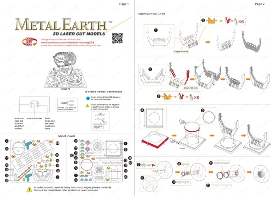 METAL EARTH 3D puzzle Batman: Bat-Signal