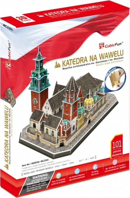CubicFun 3D puzzle Katedrála na Wawelu 101 dílků