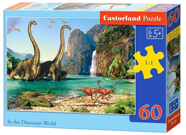 CASTORLAND Puzzle Svět dinosaurů 60 dílků