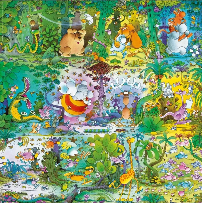 Heye Čtvercové puzzle Divočina 1000 dílků