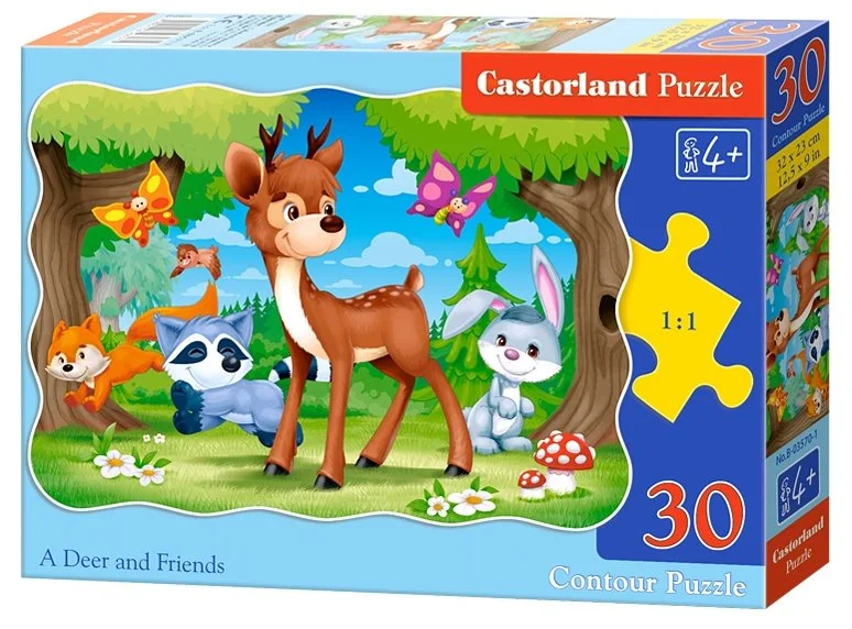 CASTORLAND Puzzle Koloušek a jeho přátelé 30 dílků