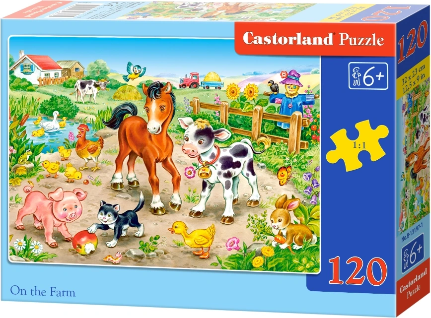 Puzzle 120 dílků Na farmě
