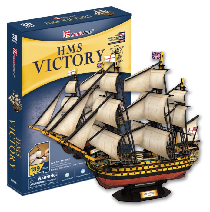 CUBICFUN 3D puzzle Plachetnice HMS Victory 189 dílků