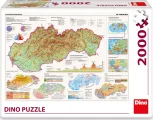 Dino Puzzle Mapa Slovenské republiky 2000 dílků