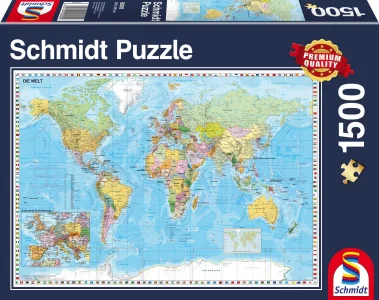 Puzzle Politická mapa světa 1500 dílků