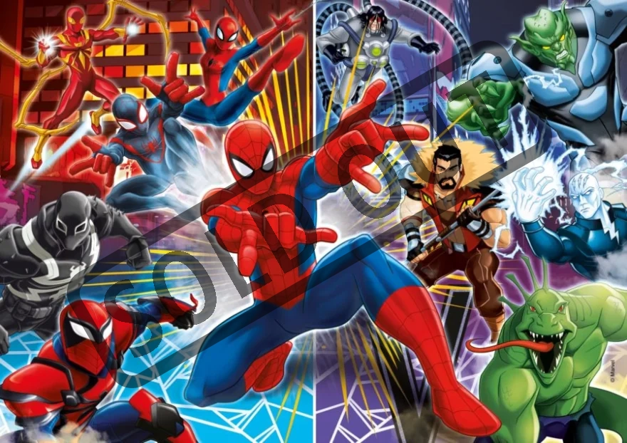 CLEMENTONI Puzzle Spiderman: Sinister 6, 60 dílků | Puzzle-puzzle.cz