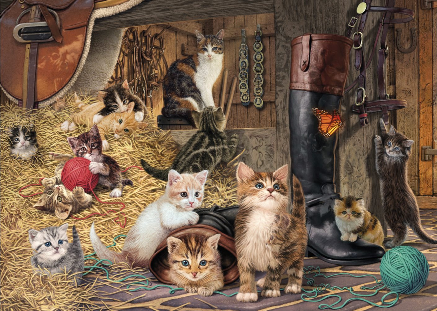 DINO Puzzle Secret Collection: Kočky 1000 dílků