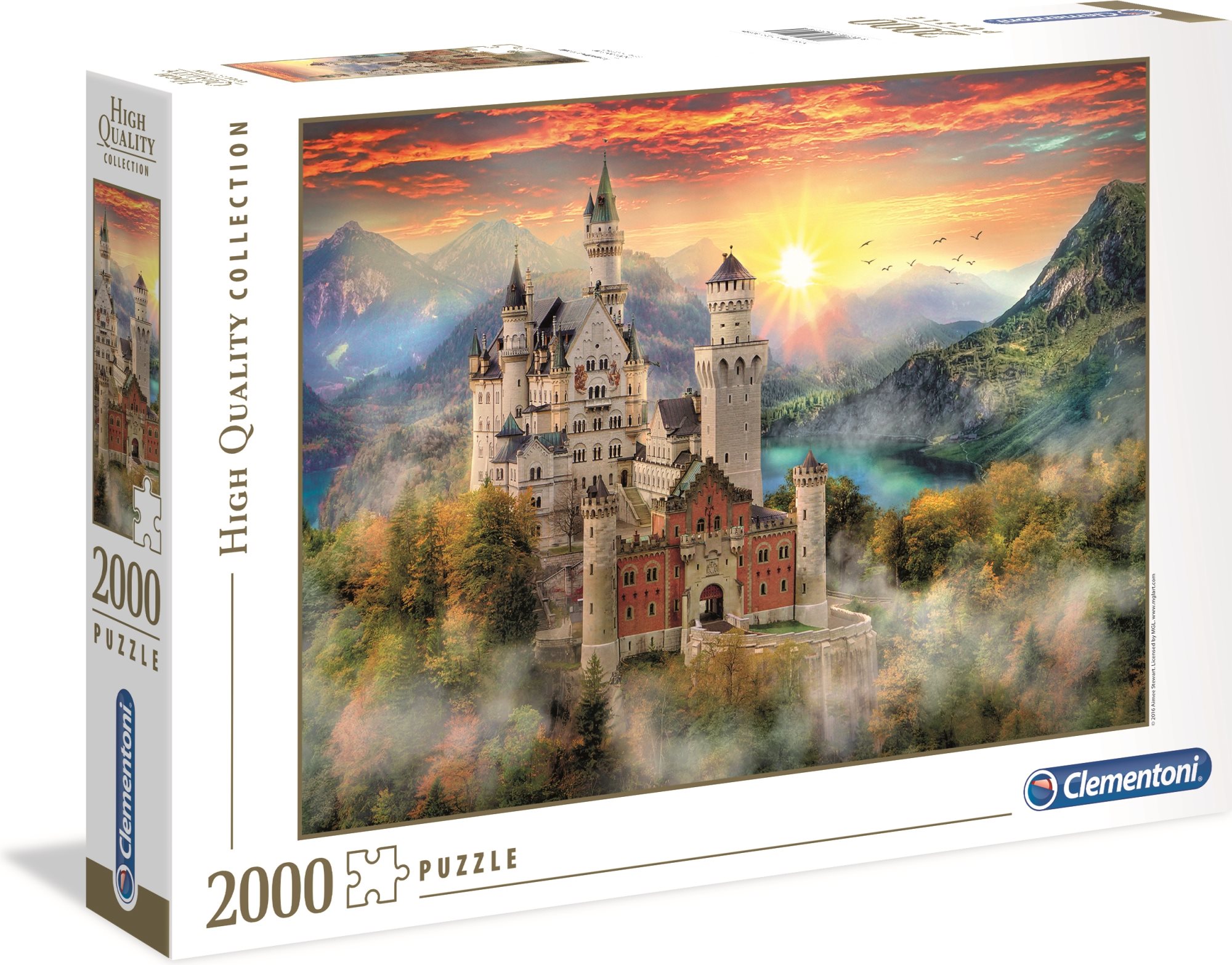 CLEMENTONI Puzzle Zámek Neuschwanstein 2000 dílků