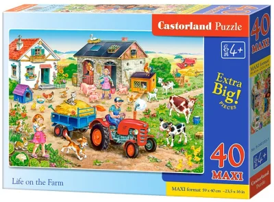 Puzzle Život na farmě MAXI 40 dílků