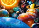 CASTORLAND Puzzle Planety a jejich měsíce 300 dílků
