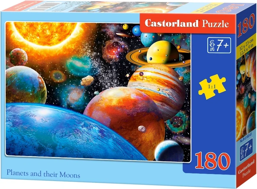 CASTORLAND Puzzle Planety a jejich měsíce 180 dílků