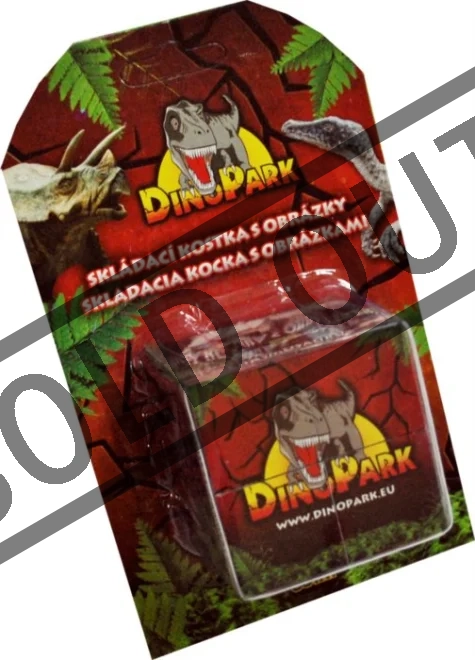 Skládací kostka Dinopark