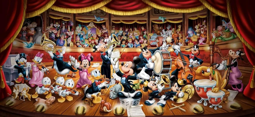 CLEMENTONI Puzzle Disney orchestr 13200 dílků