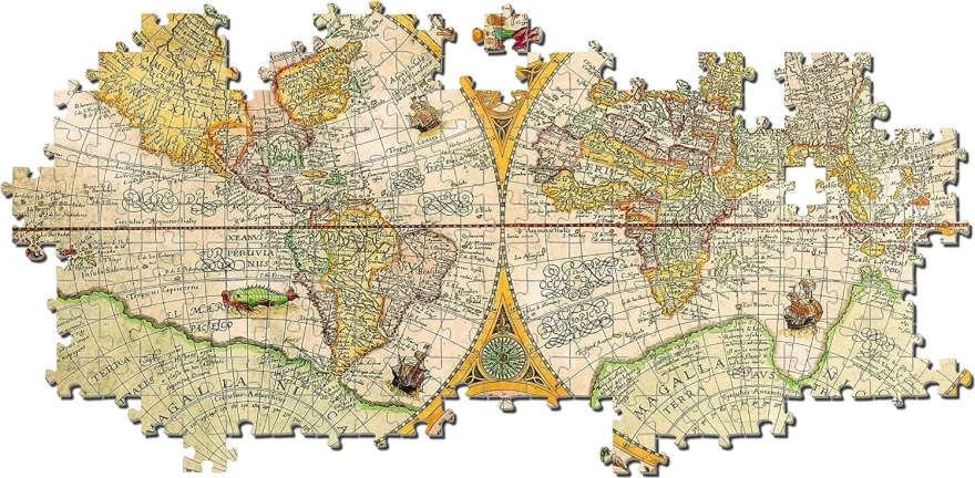 CLEMENTONI Puzzle Historická mapa světa 2000 dílků