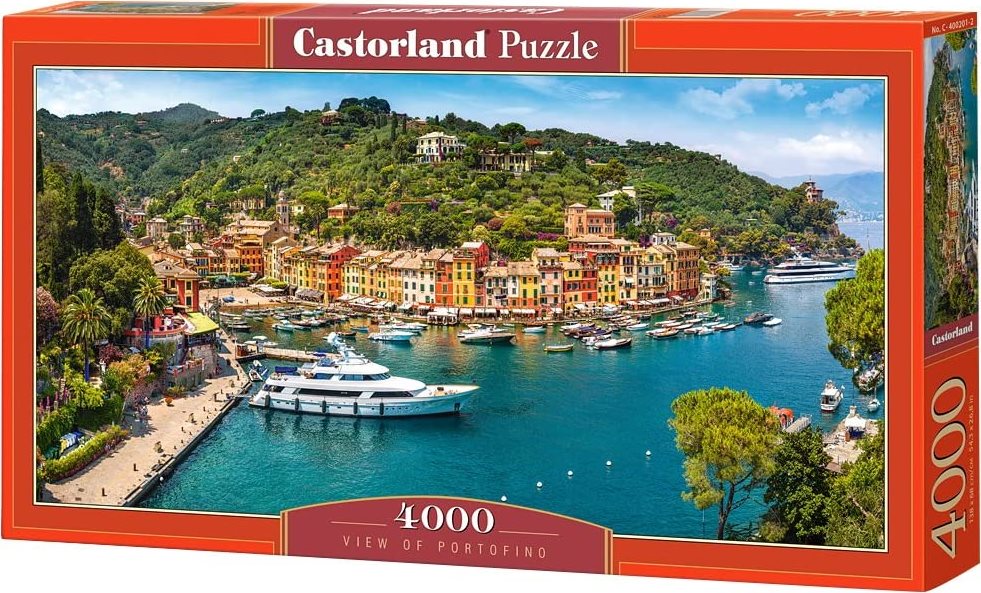 CASTORLAND Puzzle Pohled na Portofino, Itálie 4000 dílků