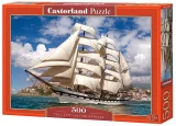 CASTORLAND Puzzle Plachetnice opouštějící přístav 500 dílků