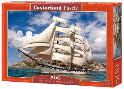 Puzzle Plachetnice opouštějící přístav 500 dílků