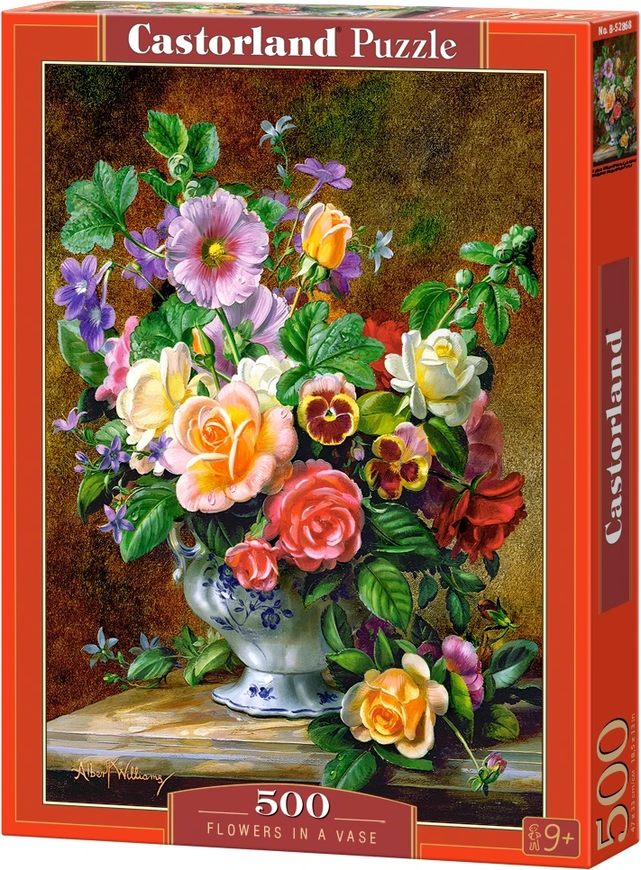 CASTORLAND Puzzle Květiny ve váze 500 dílků