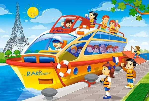 CASTORLAND Puzzle Cesta kolem světa 4v1 (8,12,15,20 dílků)