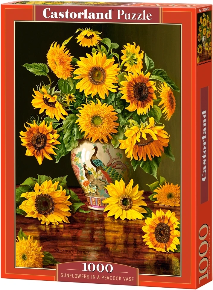 CASTORLAND Puzzle Slunečnice ve váze 1000 dílků