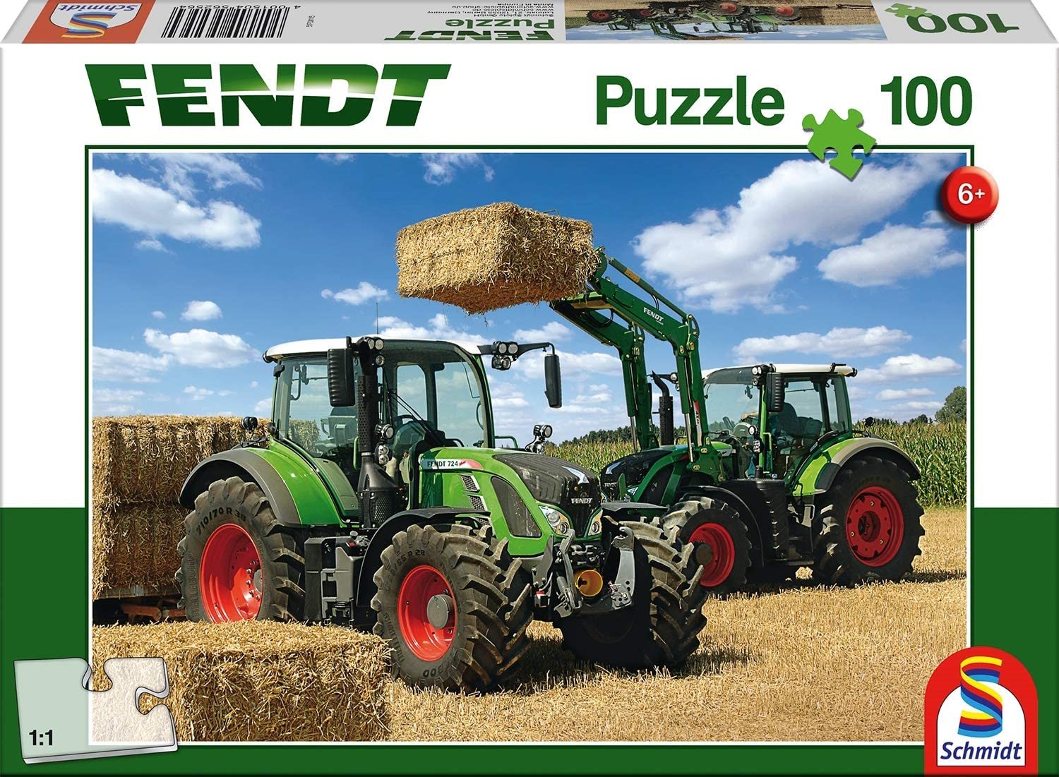 SCHMIDT Puzzle Traktory Fendt 724 Vario a Fendt 716 Vario 100 dílků