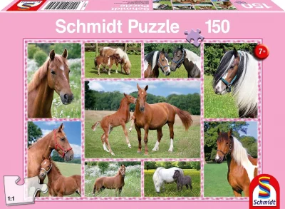Puzzle Nádherní koně 150 dílků