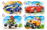 CASTORLAND Puzzle Zábavná jízda 4v1 (8,12,15,20 dílků)