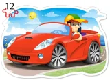 CASTORLAND Puzzle Zábavná jízda 4v1 (8,12,15,20 dílků)