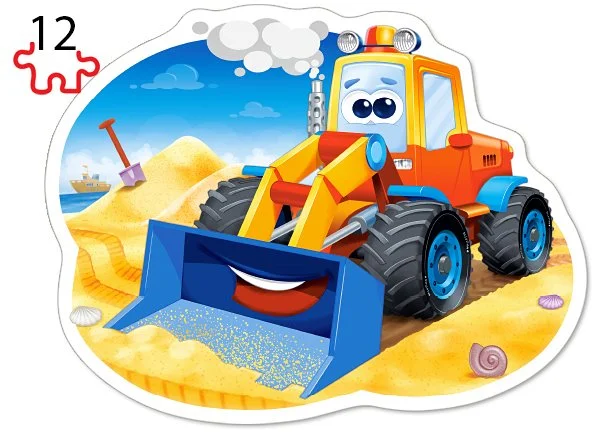 CASTORLAND Puzzle Na staveništi 4v1 (8,12,15,20 dílků)