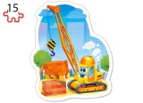 CASTORLAND Puzzle Na staveništi 4v1 (8,12,15,20 dílků)