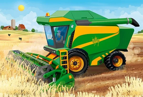 CASTORLAND Puzzle Zemědělské stroje 4v1 (8,12,15,20 dílků)