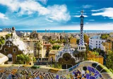 Sada 4 puzzle Trefl 4x1000 dílků Amalfi, Psi, Barcelona, Balóny