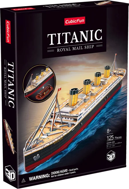 3D puzzle Cubicfun Titanic, Royal Mail Ship 125 dílků