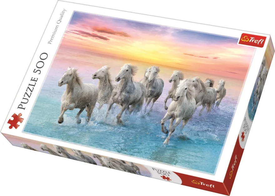 TREFL Puzzle Stádo běžících běloušů 500 dílků