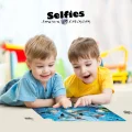 Puzzle s 3D efektem Prime 3D 63 dílků Selfie: Delfíní radost